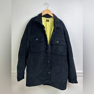 Levi’s Black Jacket Corduroy Yellow Lining Men’s Size L
